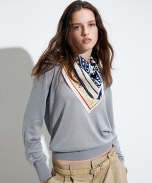 デタッチャブルスカーフVニット / Detachable Scarf V Knit