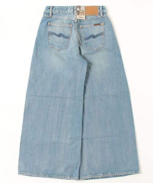 Nudie Jeans(ヌーディージーンズ)の「Nudie Jeans/ヌーディージーンズ Sonic Sue / ルーズフィットAラインレッグジーンズ / Blue Wave / レングス28(デニムパンツ・レディース・ライトインディゴブルー・25/26/27/28)」の8枚目の写真