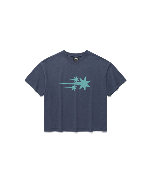 NICE GHOST CLUB(ナイスゴーストクラブ)の「3STAR BIG CROP TEE_NAVY(NG2GMFT531A)(Tシャツ/カットソー・レディース・ネイビー・F)」の2枚目の写真