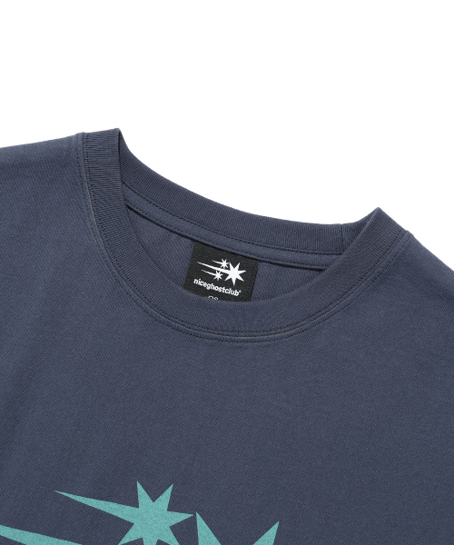 NICE GHOST CLUB(ナイスゴーストクラブ)の「3STAR BIG CROP TEE_NAVY(NG2GMFT531A)(Tシャツ/カットソー・レディース・ネイビー・F)」の4枚目の写真
