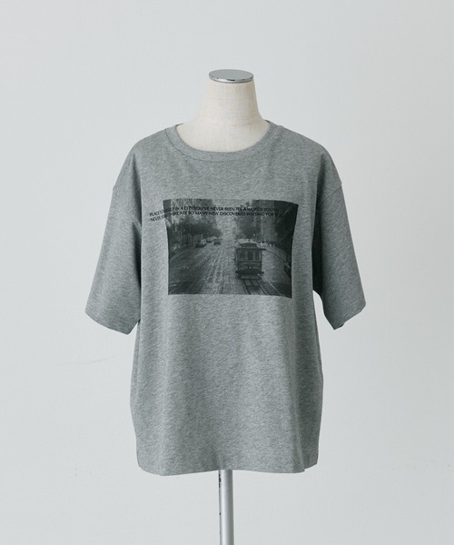 PUAL CE CIN（ピュアルセシン）の「アソートフォトプリントTシャツ（Tシャツ/カットソー・レディース・グレー/オフホワイト・FREE）」の15枚目の写真