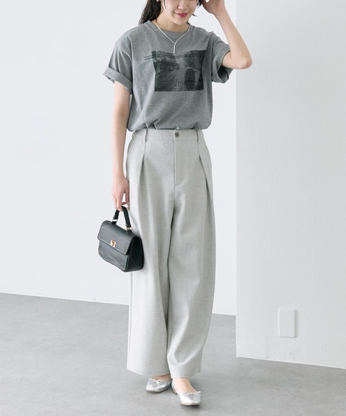 PUAL CE CIN（ピュアルセシン）の「アソートフォトプリントTシャツ（Tシャツ/カットソー・レディース・グレー/オフホワイト・FREE）」の12枚目の写真