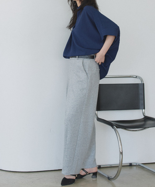 Eclat one(エクラワン)の「【Eclat one】スキッパー カラー ワイドシルエット シャツ(シャツ/ブラウス・レディース・ミント/イエロー/ネイビー/オフホワイト・M)」の16枚目の写真