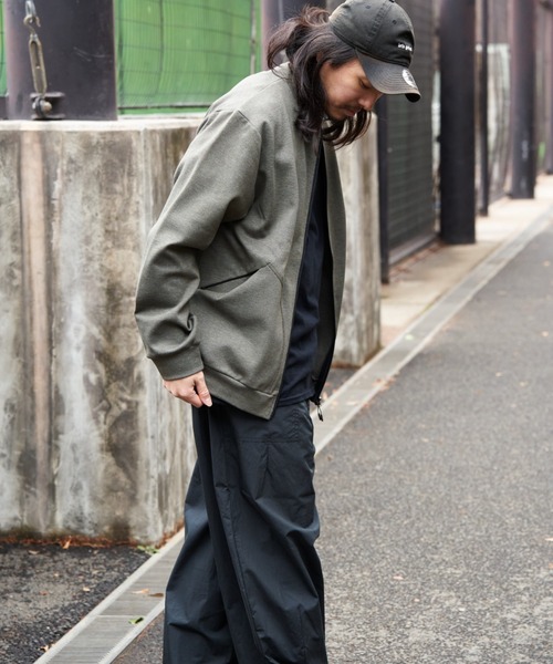 NO NEED（ノーニード）の「ストレッチジップカーデ（Tシャツ/カットソー・メンズ・グレー系その他/オリーブ・LL）」の6枚目の写真