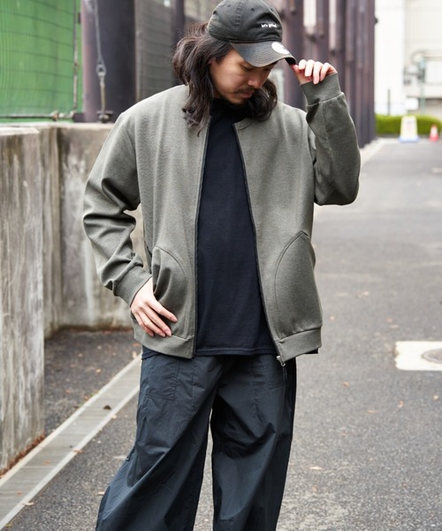 NO NEED（ノーニード）の「ストレッチジップカーデ（Tシャツ/カットソー・メンズ・グレー系その他/オリーブ・LL）」の7枚目の写真