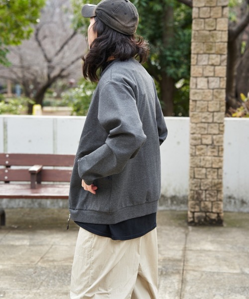 NO NEED（ノーニード）の「ストレッチジップカーデ（Tシャツ/カットソー・メンズ・グレー系その他/オリーブ・LL）」の13枚目の写真