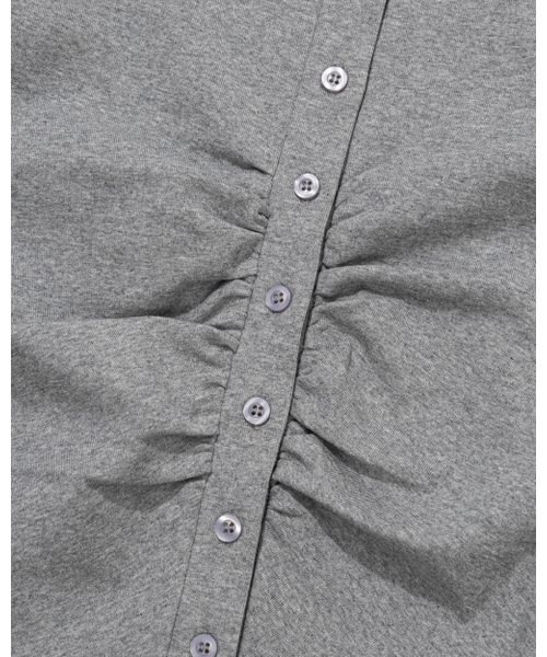 MOAA(モア)の「Gathered Form Shirt (MELANGE STONE)(シャツ/ブラウス・レディース・その他・SMALL/MEDIUM)」の10枚目の写真