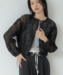 アートメッシュブルゾン
