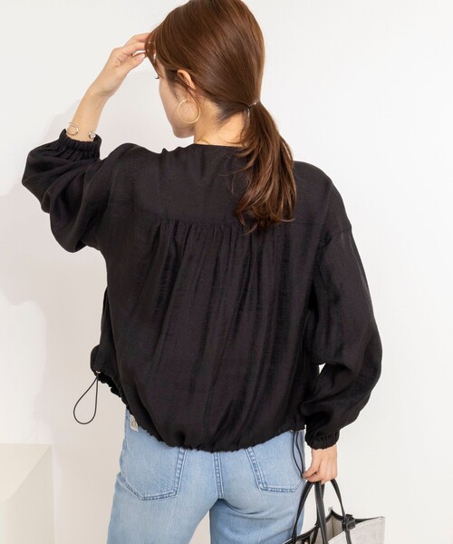 NOLLEY’S(ノーリーズ)の「ウォッシャブルシアージップアップブルゾン(ブルゾン・レディース・オフホワイト/ブラック・38)」の18枚目の写真