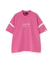 PING（ピン）の「【PING APPAREL】レイブロックエコ配色切替半袖ハイネックシャツ ＜PERFORMANCE＞ (LADIES)（Tシャツ/カットソー）」