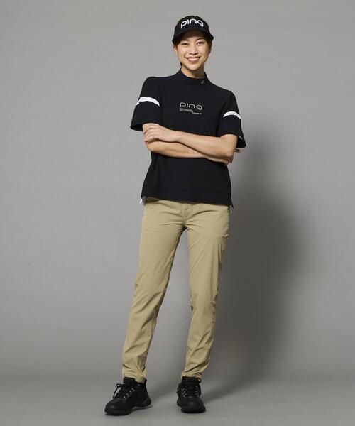 PING（ピン）の「【PING APPAREL】レイブロックエコ配色切替半袖ハイネックシャツ ＜PERFORMANCE＞ (LADIES)（Tシャツ/カットソー・レディース・ピンク/ホワイト/グレー/ブラック・LL/L/S/M）」の13枚目の写真