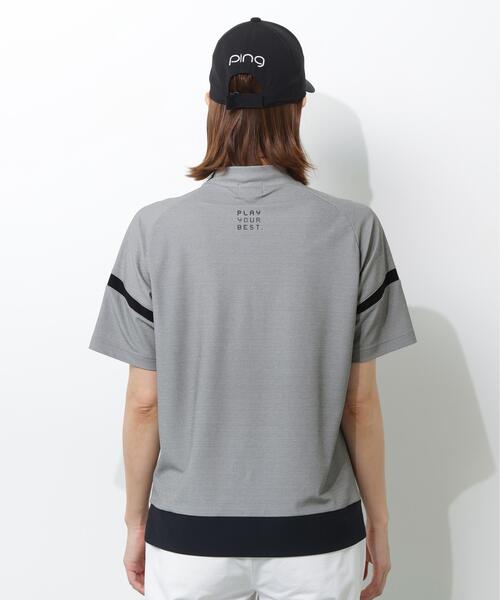 PING（ピン）の「【PING APPAREL】レイブロックエコ配色切替半袖ハイネックシャツ ＜PERFORMANCE＞ (LADIES)（Tシャツ/カットソー・レディース・ピンク/ホワイト/グレー/ブラック・LL/L/S/M）」の17枚目の写真