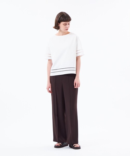 MACKINTOSH PHILOSOPHY(マッキントッシュ フィロソフィー)の「【WEB&一部店舗限定】ハシゴレースプルオーバー(Tシャツ/カットソー・レディース・オフホワイト/ブラック・38)」の3枚目の写真