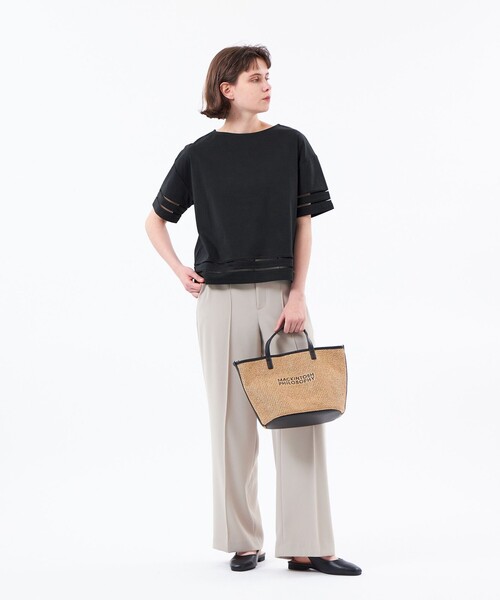 MACKINTOSH PHILOSOPHY(マッキントッシュ フィロソフィー)の「【WEB&一部店舗限定】ハシゴレースプルオーバー(Tシャツ/カットソー・レディース・オフホワイト/ブラック・38)」の4枚目の写真