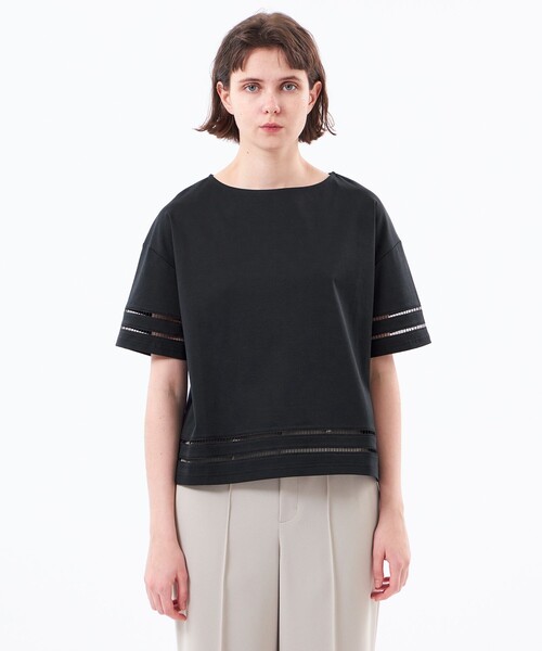 MACKINTOSH PHILOSOPHY(マッキントッシュ フィロソフィー)の「【WEB&一部店舗限定】ハシゴレースプルオーバー(Tシャツ/カットソー・レディース・オフホワイト/ブラック・38)」の5枚目の写真