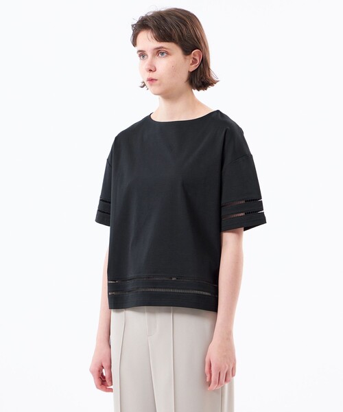 MACKINTOSH PHILOSOPHY(マッキントッシュ フィロソフィー)の「【WEB&一部店舗限定】ハシゴレースプルオーバー(Tシャツ/カットソー・レディース・オフホワイト/ブラック・38)」の6枚目の写真