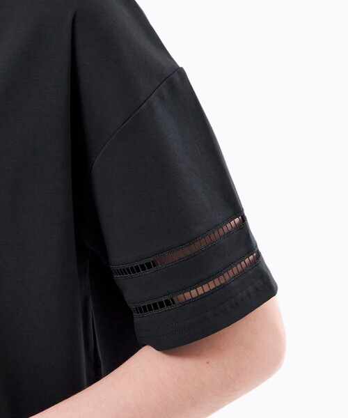 MACKINTOSH PHILOSOPHY(マッキントッシュ フィロソフィー)の「【WEB&一部店舗限定】ハシゴレースプルオーバー(Tシャツ/カットソー・レディース・オフホワイト/ブラック・38)」の8枚目の写真