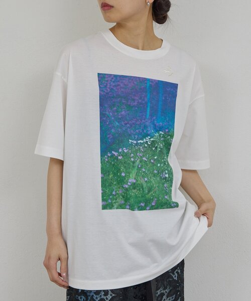 GALLARDAGALANTE(ガリャルダガランテ)の「【PEAS】フォトTee(Tシャツ/カットソー・レディース・ホワイト系その他/ホワイト系その他2・FREE)」の9枚目の写真