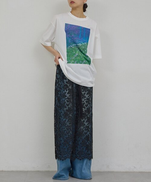 GALLARDAGALANTE(ガリャルダガランテ)の「【PEAS】フォトTee(Tシャツ/カットソー・レディース・ホワイト系その他/ホワイト系その他2・FREE)」の5枚目の写真