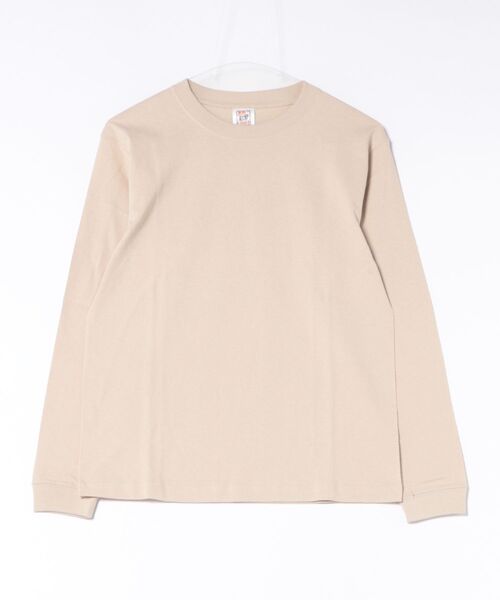 TONE SELECT WEAR（トーンセレクトウェア）の「CROSS&STITCH(クロスアンドステッチ) 6.2oz ヘヴィーウェイト ロングスリーブTシャツ リブ有 メンズ 【RL1216】（Tシャツ/カットソー・メンズ・ベージュ系その他/ホワイト/スミクロ/ブルー/グレー/ネイビー/ブラック/アイボリー・X-LARGE/LARGE/MEDIUM/SMALL）」の6枚目の写真