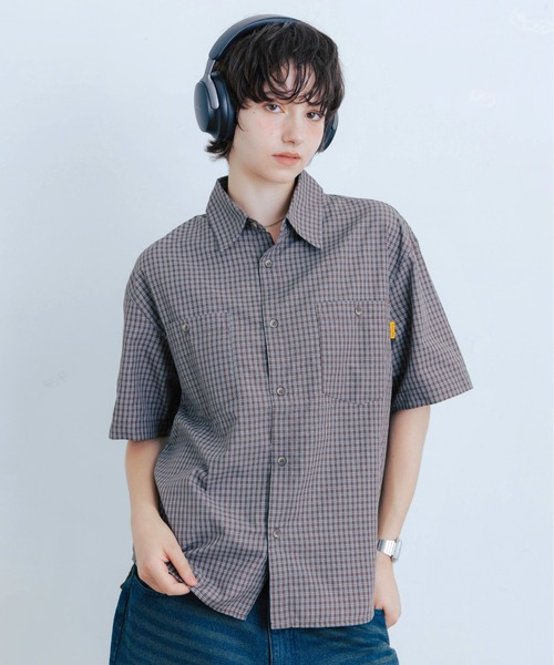 セール】Micro Check Short Sleeve Shirt - マイクロチェック半袖
