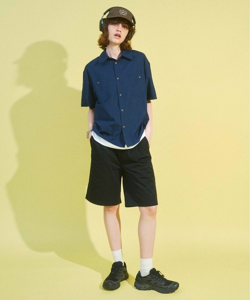 Zooodle（ズードル）の「Micro Check Short Sleeve Shirt - マイクロチェック半袖シャツ -（シャツ/ブラウス・メンズ・ネイビー/ブラウン・MEDIUM/LARGE）」の16枚目の写真