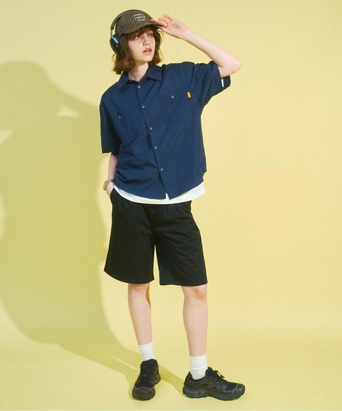 Zooodle（ズードル）の「Micro Check Short Sleeve Shirt - マイクロチェック半袖シャツ -（シャツ/ブラウス・メンズ・ネイビー/ブラウン・MEDIUM/LARGE）」の19枚目の写真