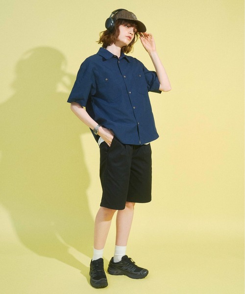 Zooodle（ズードル）の「Micro Check Short Sleeve Shirt - マイクロチェック半袖シャツ -（シャツ/ブラウス・メンズ・ネイビー/ブラウン・MEDIUM/LARGE）」の20枚目の写真