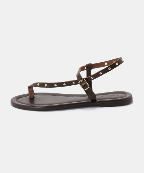 CORSO ROMA,9(コルソローマ)の「《WEB+一部店舗限定》CORSO ROMA9/ コルソローマノーヴェ STUDS TONGS(サンダル・レディース・ブラウン/ブラック・23.5cm/23cm/24.5cm/24cm)」の8枚目の写真
