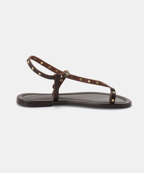 CORSO ROMA,9(コルソローマ)の「《WEB+一部店舗限定》CORSO ROMA9/ コルソローマノーヴェ STUDS TONGS(サンダル・レディース・ブラウン/ブラック・23.5cm/23cm/24.5cm/24cm)」の10枚目の写真