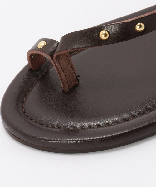 CORSO ROMA,9(コルソローマ)の「《WEB+一部店舗限定》CORSO ROMA9/ コルソローマノーヴェ STUDS TONGS(サンダル・レディース・ブラウン/ブラック・23.5cm/23cm/24.5cm/24cm)」の14枚目の写真