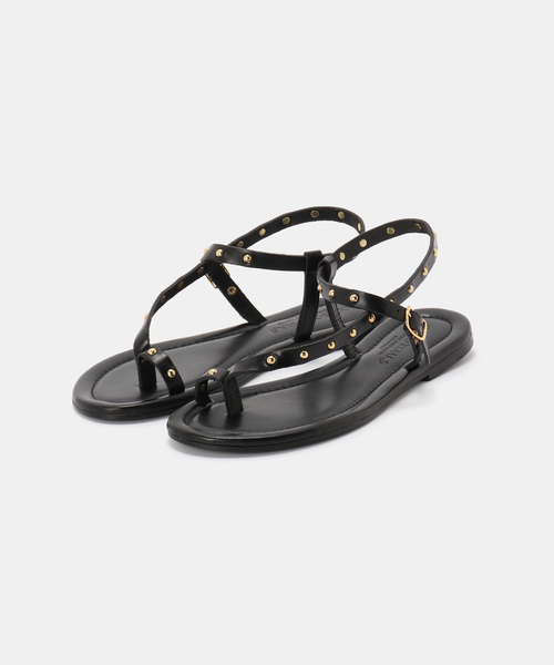 CORSO ROMA,9(コルソローマ)の「《WEB+一部店舗限定》CORSO ROMA9/ コルソローマノーヴェ STUDS TONGS(サンダル・レディース・ブラウン/ブラック・23.5cm/23cm/24.5cm/24cm)」の15枚目の写真