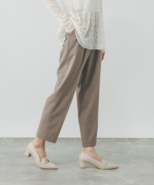 GLOBAL WORK（グローバルワーク）の「ウツクシルエットDRYテーパードパンツ/636544（その他パンツ・レディース・ネイビー/ブラウン系その他3/チャコールグレー/ブラック/グレイッシュベージュ・XX-LARGE/L-Long/XL-Long/M-Long/LARGE/MEDIUM/X-LARGE/SMALL/S-Long/X-SMALL）」の13枚目の写真