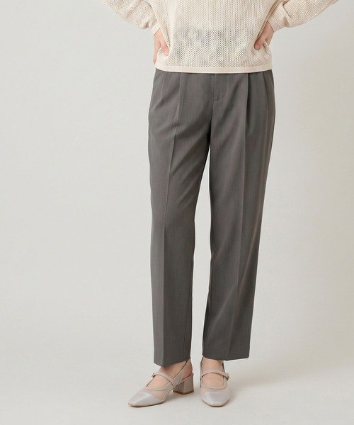 GLOBAL WORK(グローバルワーク)の「ウツクシルエットDRYテーパードパンツ/636544(その他パンツ・レディース・ネイビー/ブラウン系その他3/チャコールグレー/ブラック/グレイッシュベージュ・XX-LARGE/L-Long/XL-Long/M-Long/LARGE/MEDIUM/X-LARGE/SMALL/S-Long/X-SMALL)」の9枚目の写真