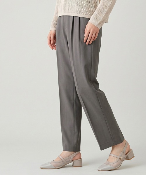GLOBAL WORK(グローバルワーク)の「ウツクシルエットDRYテーパードパンツ/636544(その他パンツ・レディース・ネイビー/ブラウン系その他3/チャコールグレー/ブラック/グレイッシュベージュ・XX-LARGE/L-Long/XL-Long/M-Long/LARGE/MEDIUM/X-LARGE/SMALL/S-Long/X-SMALL)」の10枚目の写真