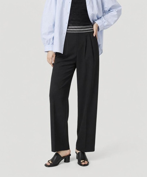 GLOBAL WORK（グローバルワーク）の「ウツクシルエットDRYテーパードパンツ/636544（その他パンツ・レディース・ネイビー/ブラウン系その他3/チャコールグレー/ブラック/グレイッシュベージュ・XX-LARGE/L-Long/XL-Long/M-Long/LARGE/MEDIUM/X-LARGE/SMALL/S-Long/X-SMALL）」の19枚目の写真