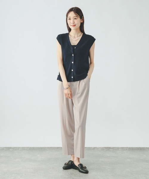 GLOBAL WORK（グローバルワーク）の「ウツクシルエットDRYテーパードパンツ/636544（その他パンツ・レディース・ネイビー/ブラウン系その他3/チャコールグレー/ブラック/グレイッシュベージュ・XX-LARGE/L-Long/XL-Long/M-Long/LARGE/MEDIUM/X-LARGE/SMALL/S-Long/X-SMALL）」の22枚目の写真