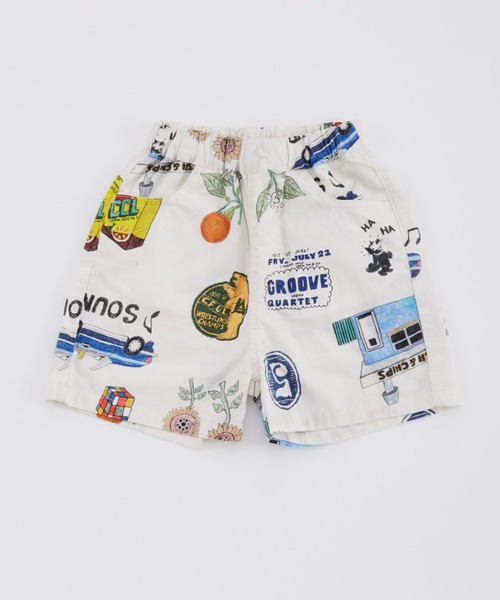 Ocean&Ground(オーシャン&グラウンド)の「ペイントアートショーツ(その他パンツ・キッズ・チャコール/アイボリー・120/110/100/90/140/130)」の10枚目の写真
