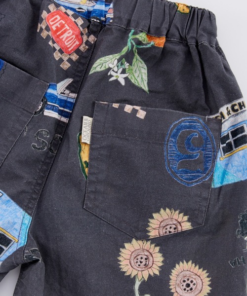 Ocean&Ground(オーシャン&グラウンド)の「ペイントアートショーツ(その他パンツ・キッズ・チャコール/アイボリー・120/110/100/90/140/130)」の12枚目の写真