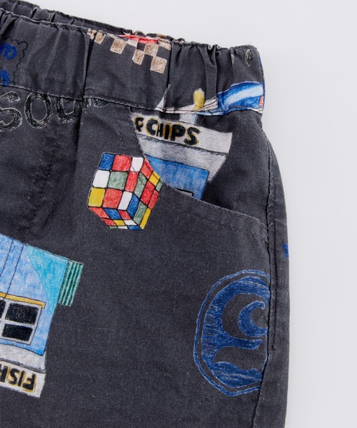 Ocean&Ground(オーシャン&グラウンド)の「ペイントアートショーツ(その他パンツ・キッズ・チャコール/アイボリー・120/110/100/90/140/130)」の15枚目の写真