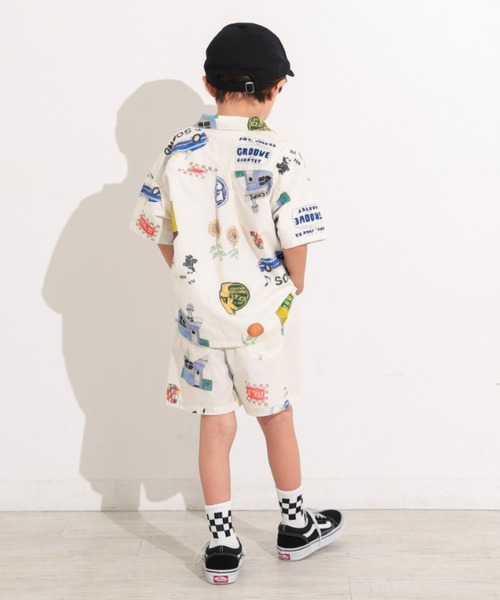 Ocean&Ground(オーシャン&グラウンド)の「ペイントアートショーツ(その他パンツ・キッズ・チャコール/アイボリー・120/110/100/90/140/130)」の7枚目の写真