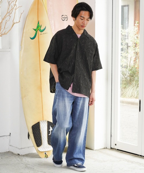 BAYFLOW(ベイフロー)の「インドジャガードシャツ(シャツ/ブラウス・メンズ・オレンジ/ブラック・LARGE/MEDIUM)」の5枚目の写真