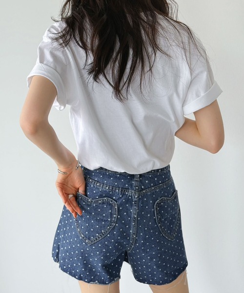 Jewelobe(ジュエローブ)の「ミニドットデニムパンツ(その他パンツ・レディース・ブルー/サックスブルー・S/M)」の13枚目の写真