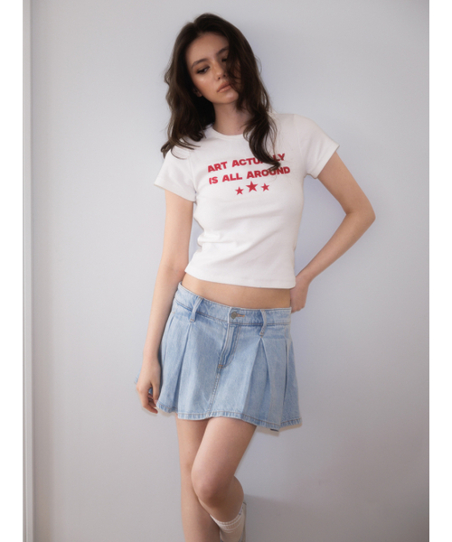 ROSEFRANTZ（ロゼフランツ）の「Star Lettering T-shirt [White]（Tシャツ/カットソー・レディース・ホワイト・SMALL/MEDIUM）」の6枚目の写真