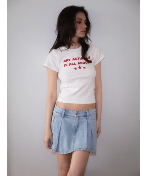 ROSEFRANTZ（ロゼフランツ）の「Star Lettering T-shirt [White]（Tシャツ/カットソー・レディース・ホワイト・SMALL/MEDIUM）」の7枚目の写真