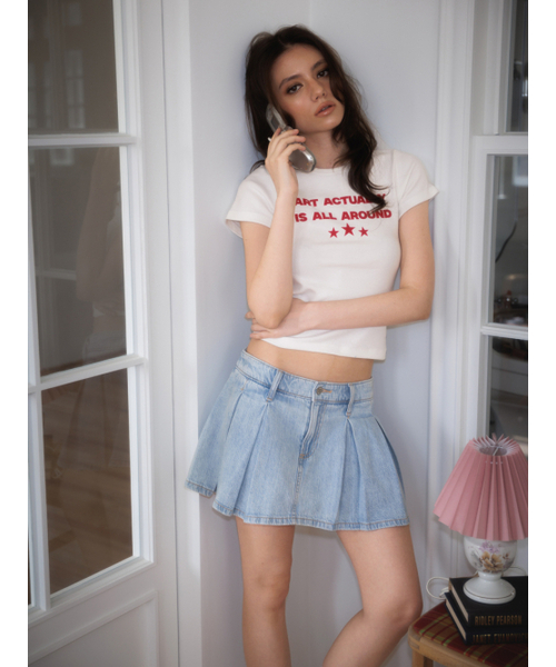 ROSEFRANTZ（ロゼフランツ）の「Star Lettering T-shirt [White]（Tシャツ/カットソー・レディース・ホワイト・SMALL/MEDIUM）」の9枚目の写真
