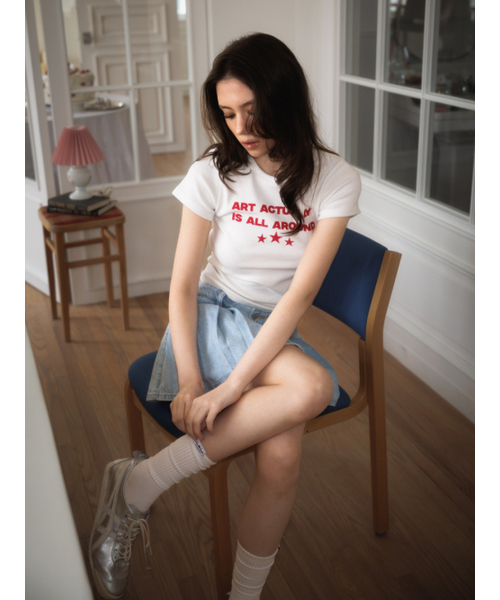 ROSEFRANTZ（ロゼフランツ）の「Star Lettering T-shirt [White]（Tシャツ/カットソー・レディース・ホワイト・SMALL/MEDIUM）」の13枚目の写真