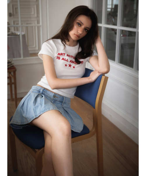 ROSEFRANTZ（ロゼフランツ）の「Star Lettering T-shirt [White]（Tシャツ/カットソー・レディース・ホワイト・SMALL/MEDIUM）」の15枚目の写真