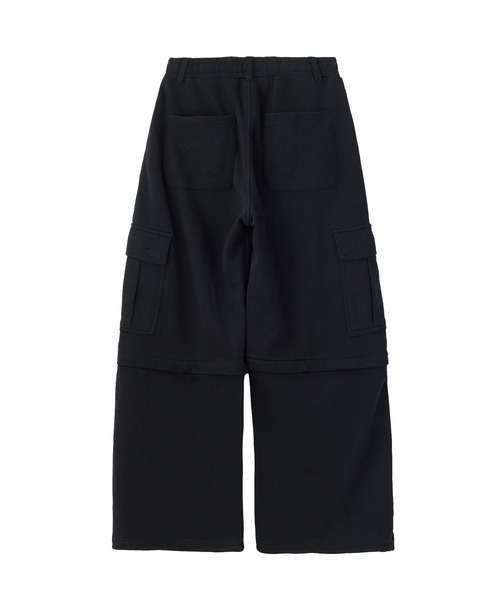 X-girl(エックスガール)の「EMBLEM POCKET 2WAY BUGGY SWEATPANTS(スウェットパンツ・レディース・アッシュ/ブラック・S/M)」の11枚目の写真