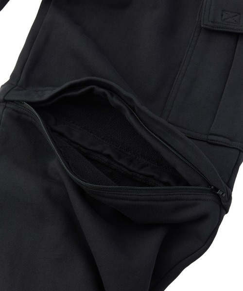 X-girl(エックスガール)の「EMBLEM POCKET 2WAY BUGGY SWEATPANTS(スウェットパンツ・レディース・アッシュ/ブラック・S/M)」の19枚目の写真